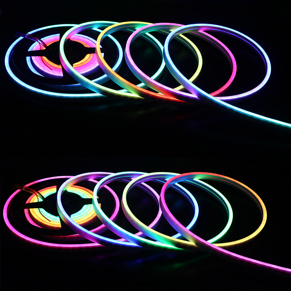 12V WS2811 Waterproof Addressable LED Neon Strip Lights, No Light Spot 12V WS2811 Waterproof Addressable LED Neon Strip Lights, No Light Spot